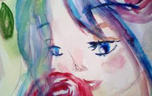 蒼とマゼンタの薔薇の間に…… - サオリ 