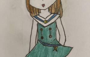 新作の服を着た女の子 - ルイ 