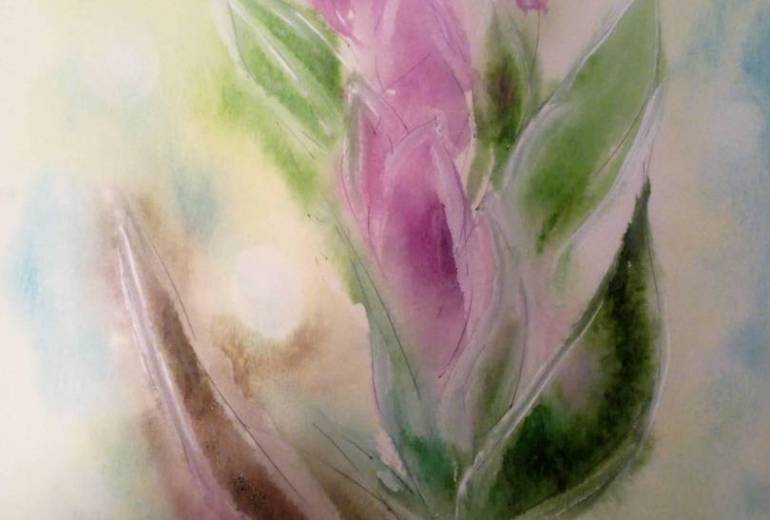 リンドウと桔梗の聖なる光に…