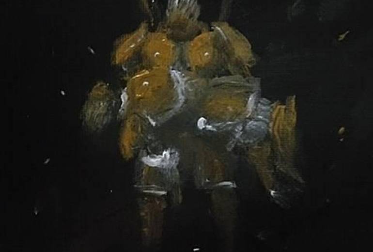 伐折羅大将、あばら骨は砕け身体を傷つき、伐折羅大将最後の力を振り絞り、殲滅餓鬼を