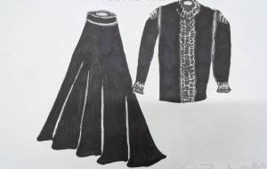 A/Wコレクション　ブラックブラウス＆スカート - marina♡ 