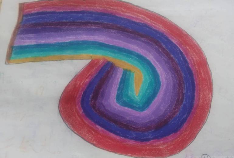 芸術家　色だけしか出来ないこれは一部