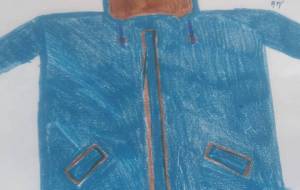 昔の着てたブルゾン忘れられない　二重緑色裏地こげ茶 - 椛澤敏光 