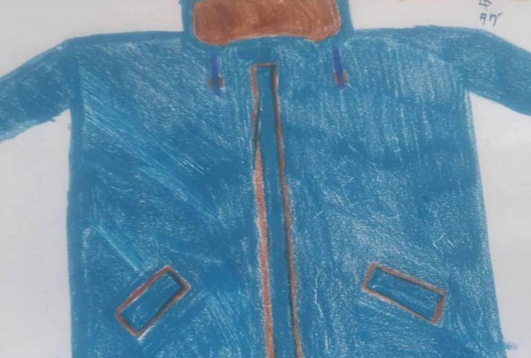 昔の着てたブルゾン忘れられない　二重緑色裏地こげ茶