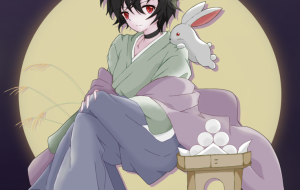 お月見イラスト2025 - 万愁ミチル 