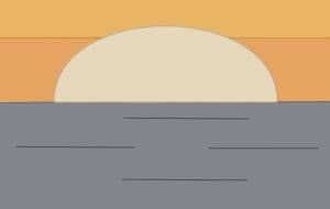 夕日に沈む海 - アクター 