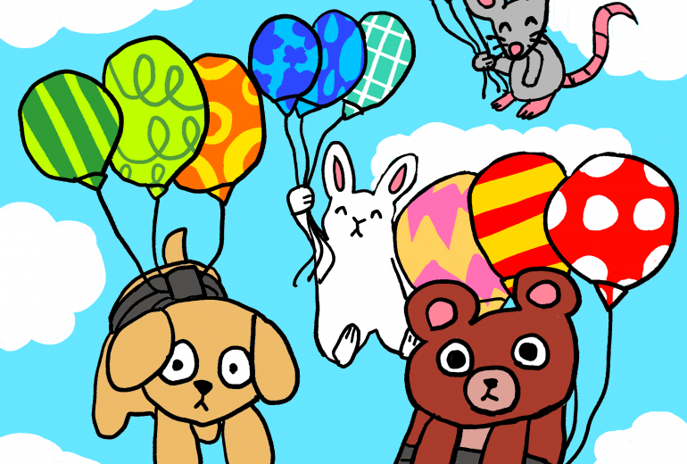 風船で空を飛びたい