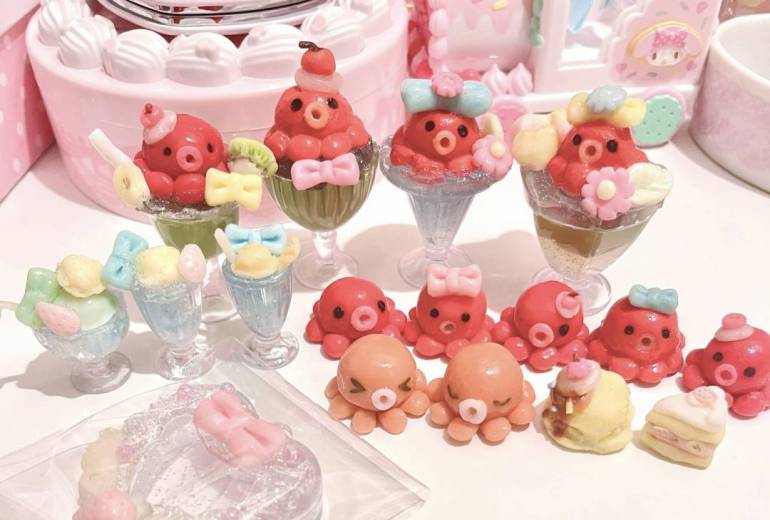 B型作業所で作った樹脂粘土作品