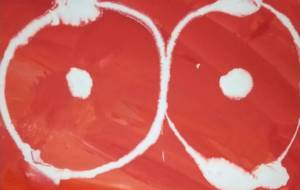 飛行機雲が顔に見えたよ！ - たいちゃん 