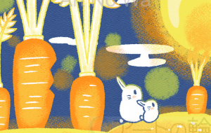 親子で月見 - はなもも 