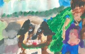 犬の散歩 - 藤田晋