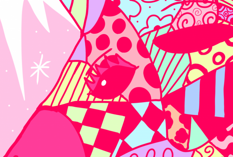 輝くユニコーンの光