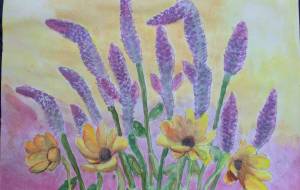 ヒマワリとケイトウ - YO!HEY!