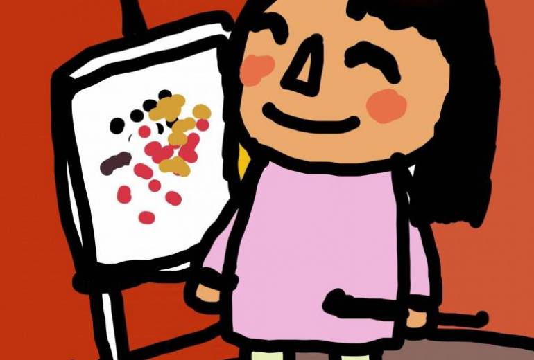 ハート　秋、芸術の秋だ。