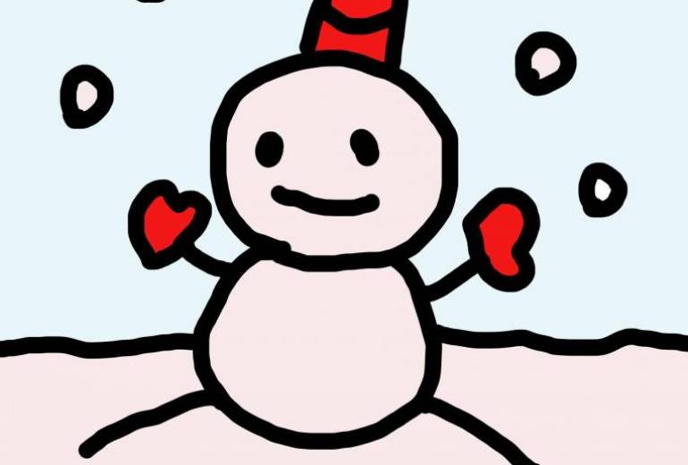 スペード 冬、雪だるまん 可愛いですよね。