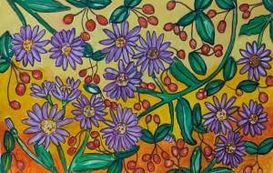 シオンとコトネアスター - satti 