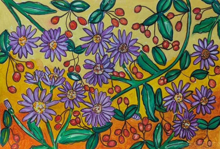 シオンとコトネアスター