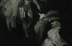 鋼鉄魔王!我がこのような鳥の化け物勇者に砕けるとは!(劇画漫画アート的デザイン作品) - 真鍋哲地