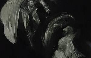 我は鋼鉄の魔王!我が鋼鉄がこのような鳥化け物勇者に砕けるとは!漫画的デザイン写実アート(デザイン作品) - 真鍋哲地