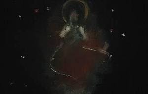 アート作品不動明王、炎 - 真鍋哲地