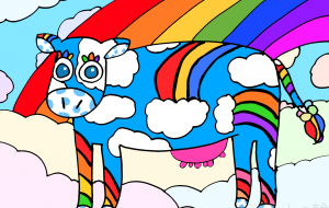 レインボー牛 - ましゅまろまかろん 