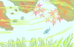 写り紅葉 - ゆふーち 