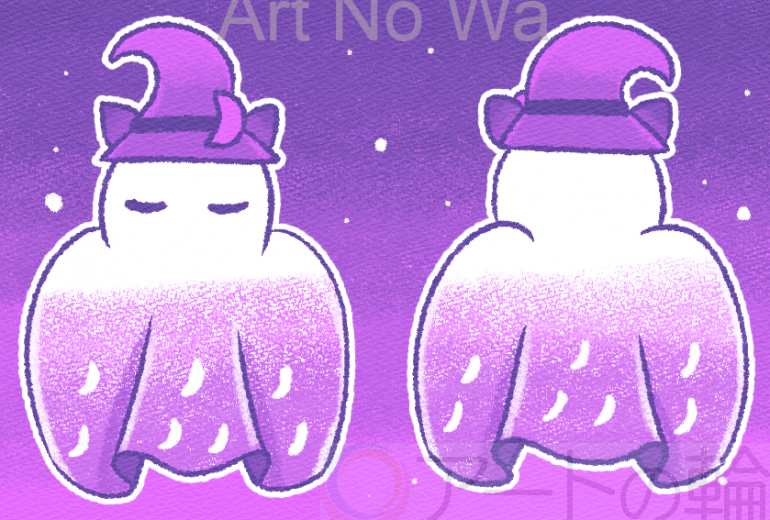 紫のオバケさん