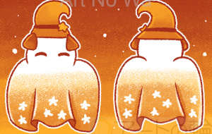 橙のオバケさん - はなもも 