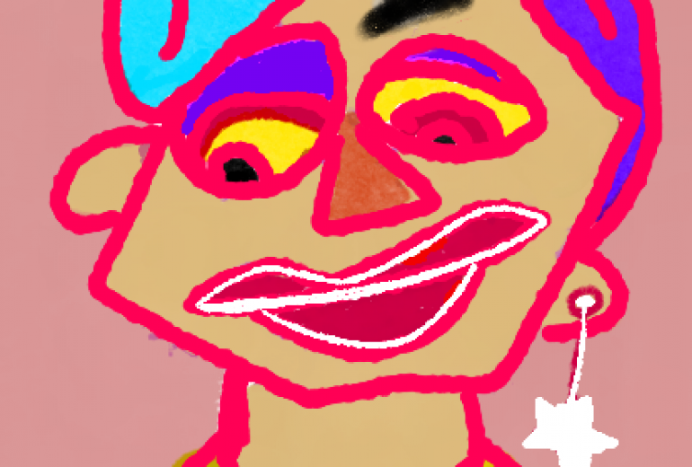 佳子さま抽象画