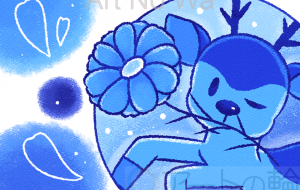 あおしかのアプローチ - はなもも 