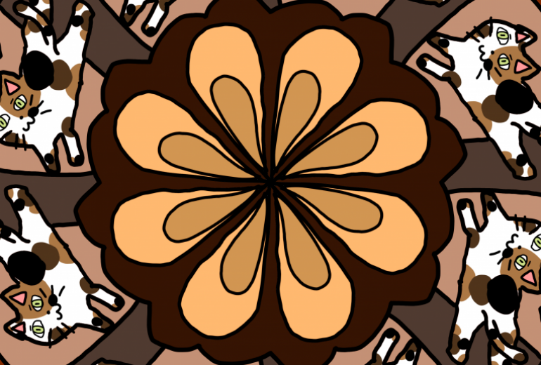 くるくると走り廻って