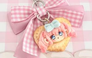 自作キーホルダー　樹脂粘土 - 安岡ひろ 