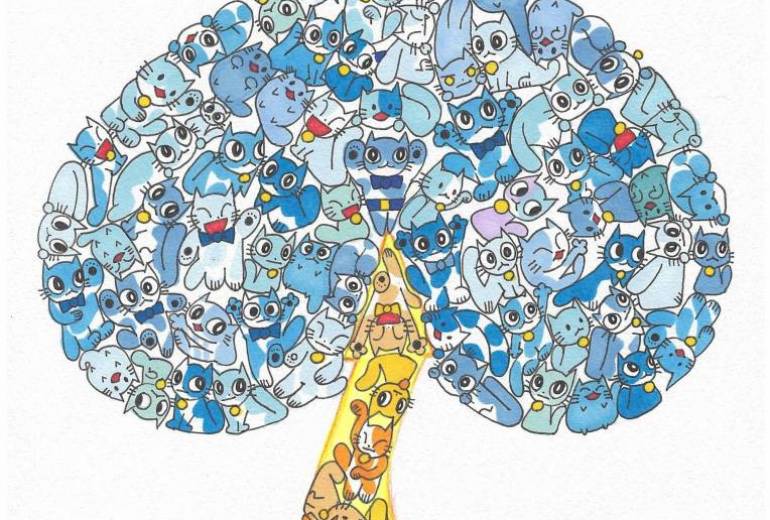 スペード　猫のパズル　スタート