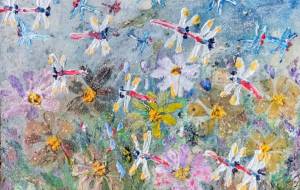 秋桜ととんぼ - 久保田　俊 