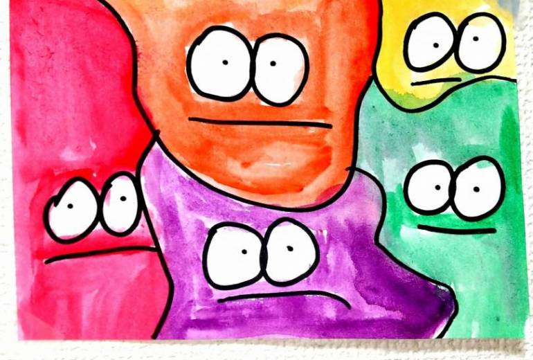 そっと見つめてる