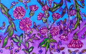 アザミと青い実 - satti 