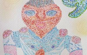 勾玉と合掌土偶さん - 明紅葉 