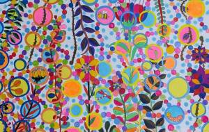 シャボン玉が降るお花畑 - 藍撫 