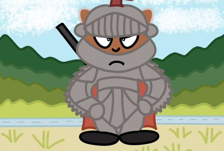 レッサーパンダの騎士