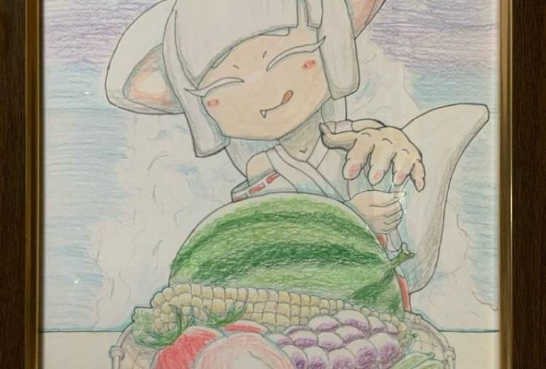 お狐さんと夏の旬