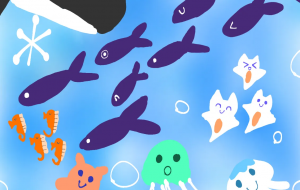 海の中の愉快な生き物達 - ましゅまろまかろん