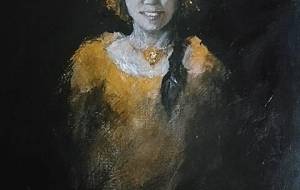 絵画四季彩女性 - 真鍋哲地 