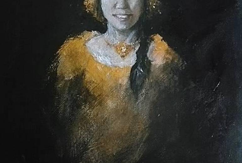 絵画四季彩女性