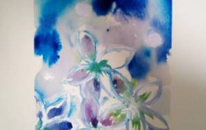 冬景色に咲く神聖な花 - サオリ