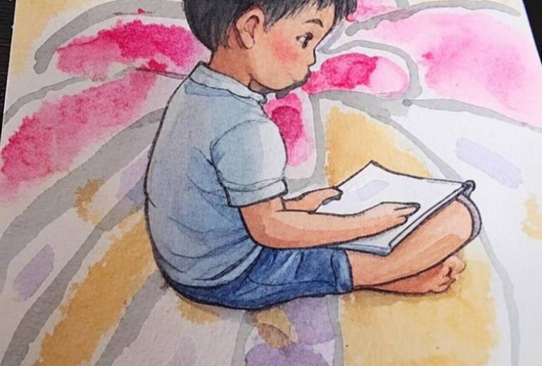 読書する男の子