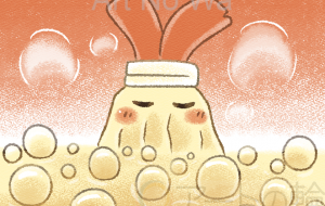 揚げ物になる温泉 - はなもも 