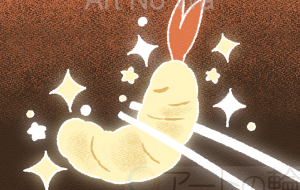 月のように輝く天ぷら - はなもも 