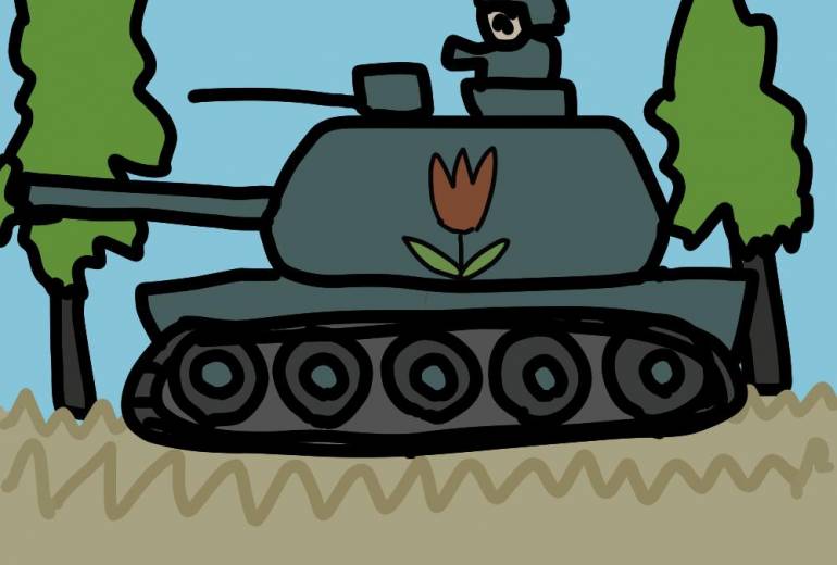 プラモデルの戦車