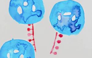 青紫、三輪、赤い茎… - ぴぴ 