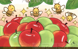 大量のりんごでいっぱい - はなもも 